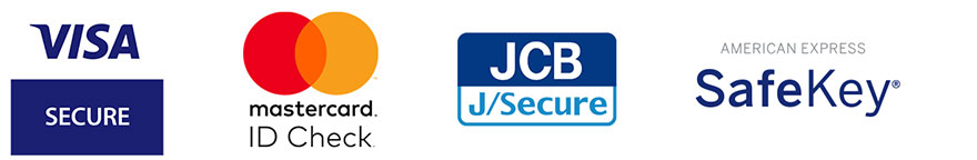 VISA SECURE, MasterCard ID Check, JCB J/Secure, American Express Safe key